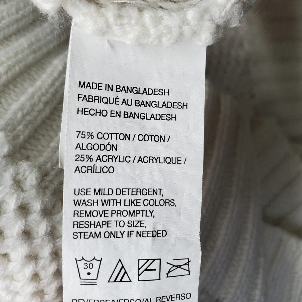 IZOD 1/4 Zip Pullover Sweater Mens Medium Multi Fair Isle Long Sleeve Mock Neck